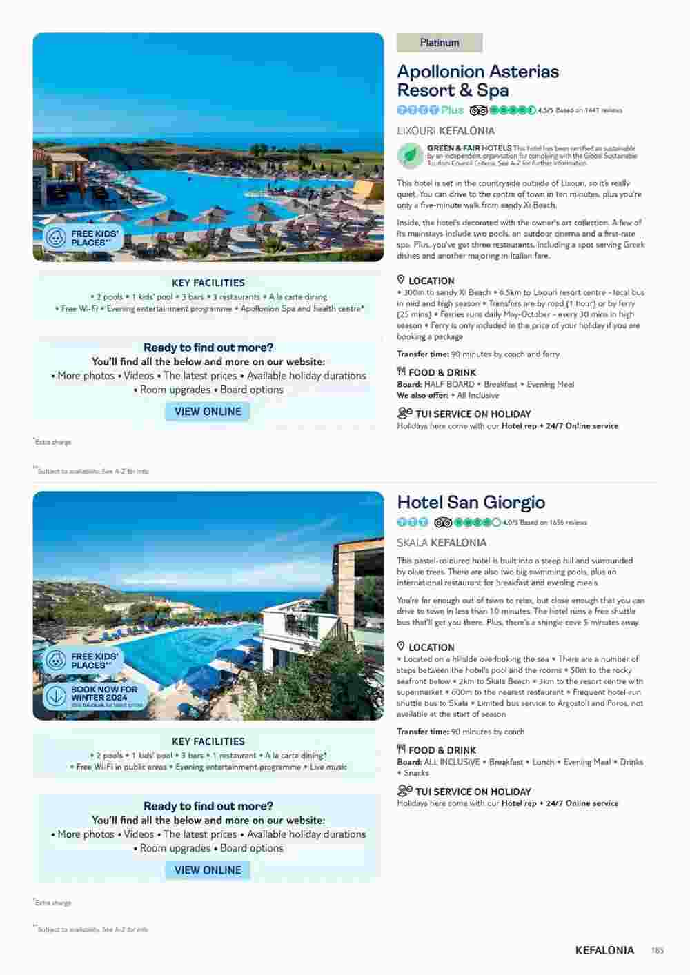 Tui offers valid from 10/11/2023 - Page 185.