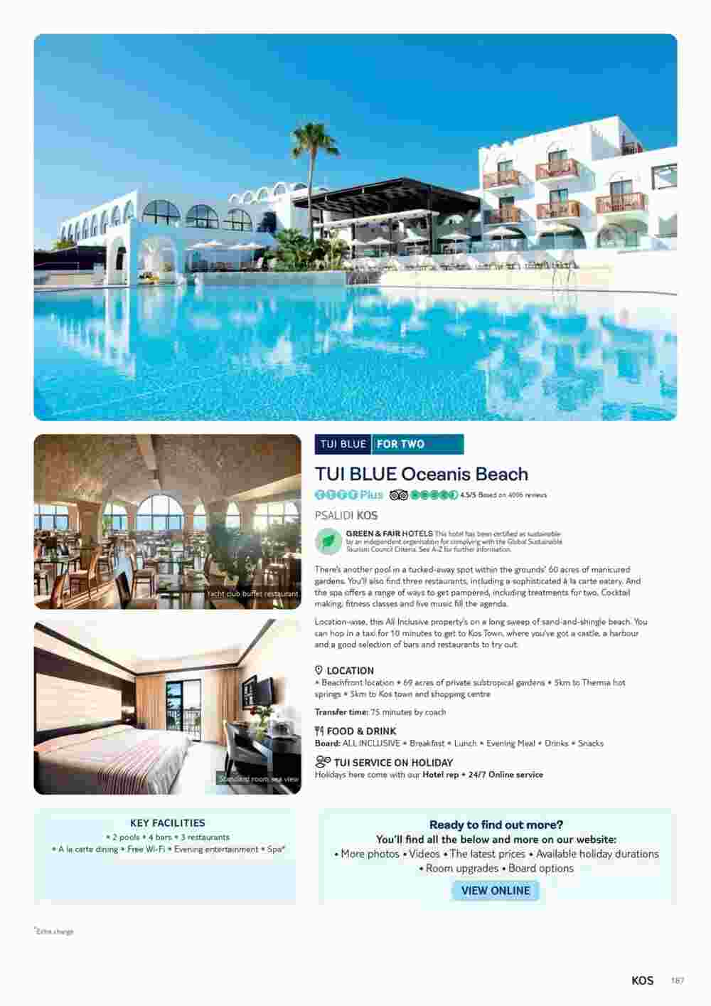 Tui offers valid from 10/11/2023 - Page 187.