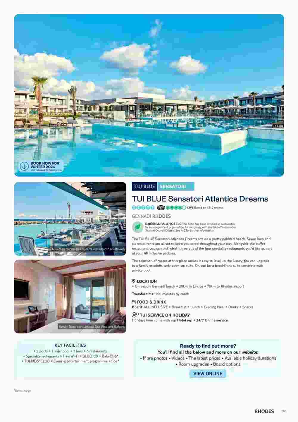Tui offers valid from 10/11/2023 - Page 191.