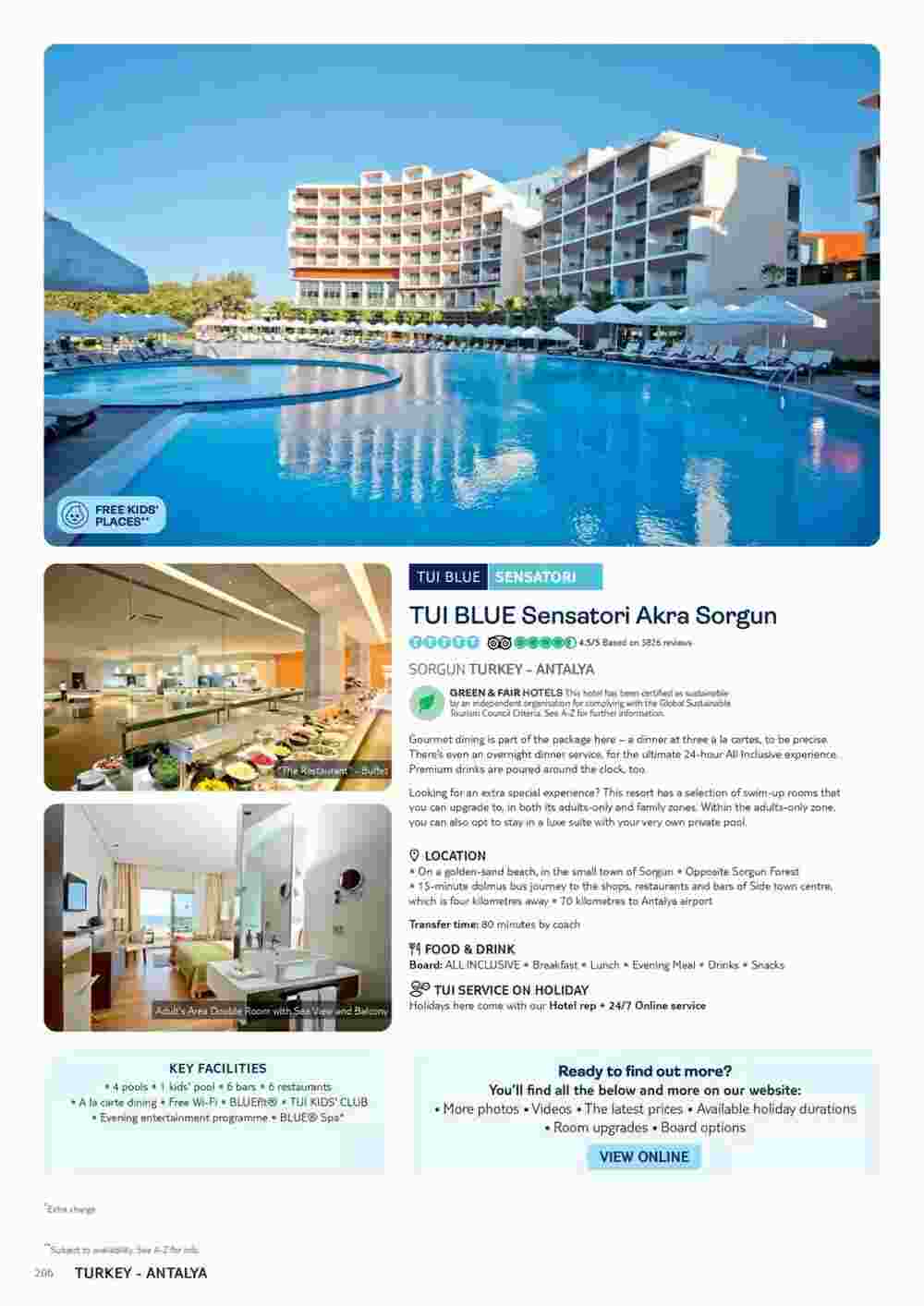 Tui offers valid from 10/11/2023 - Page 206.