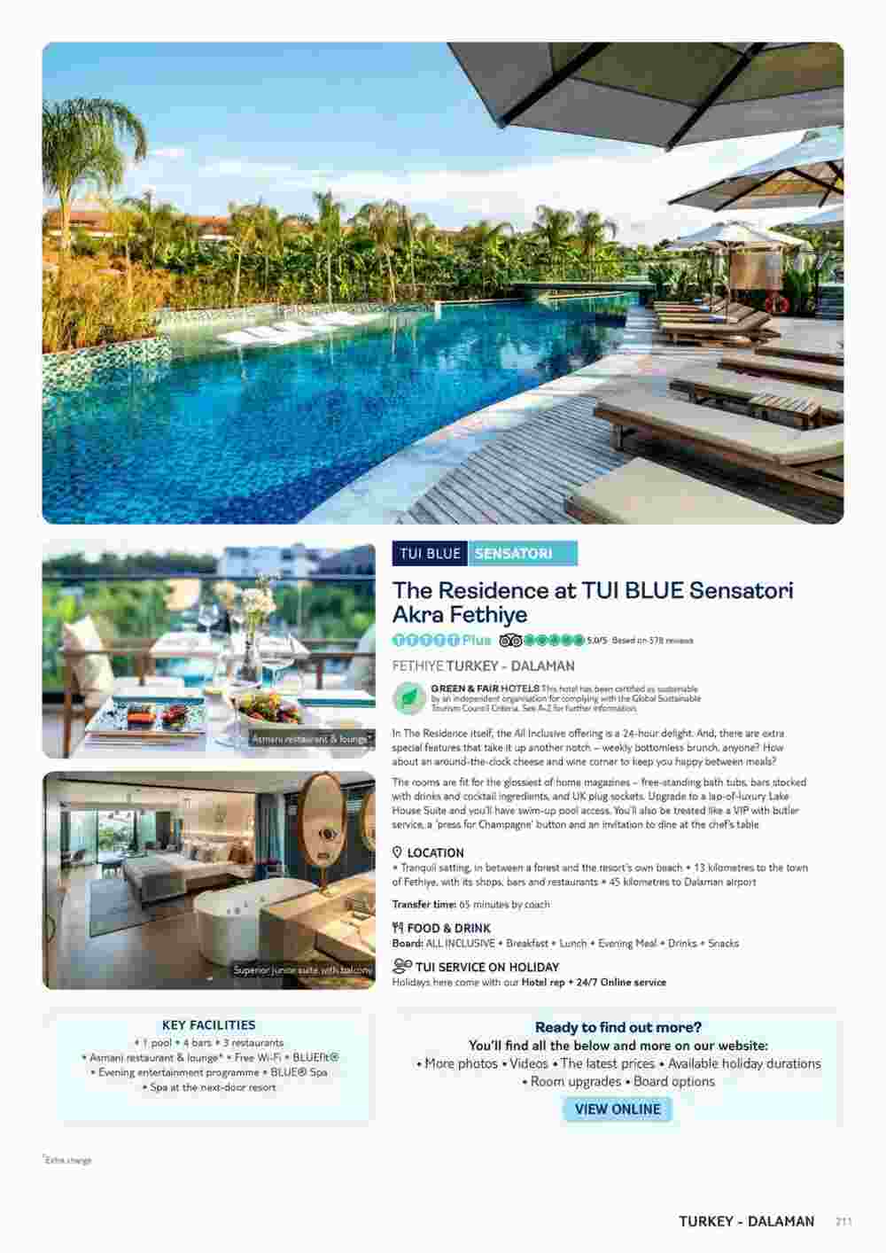 Tui offers valid from 10/11/2023 - Page 211.