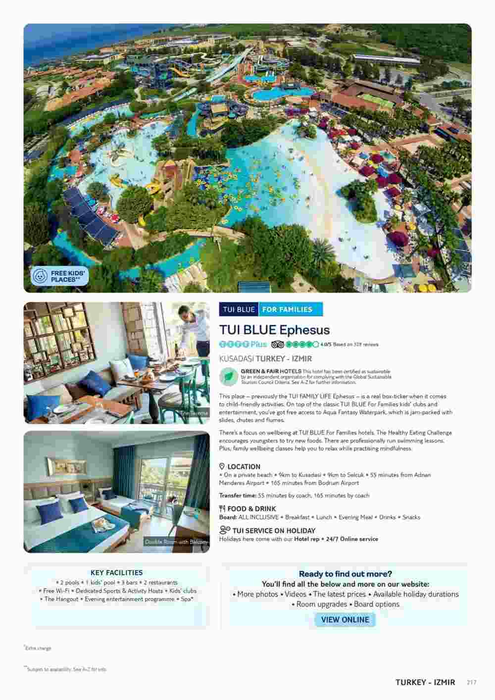 Tui offers valid from 10/11/2023 - Page 217.