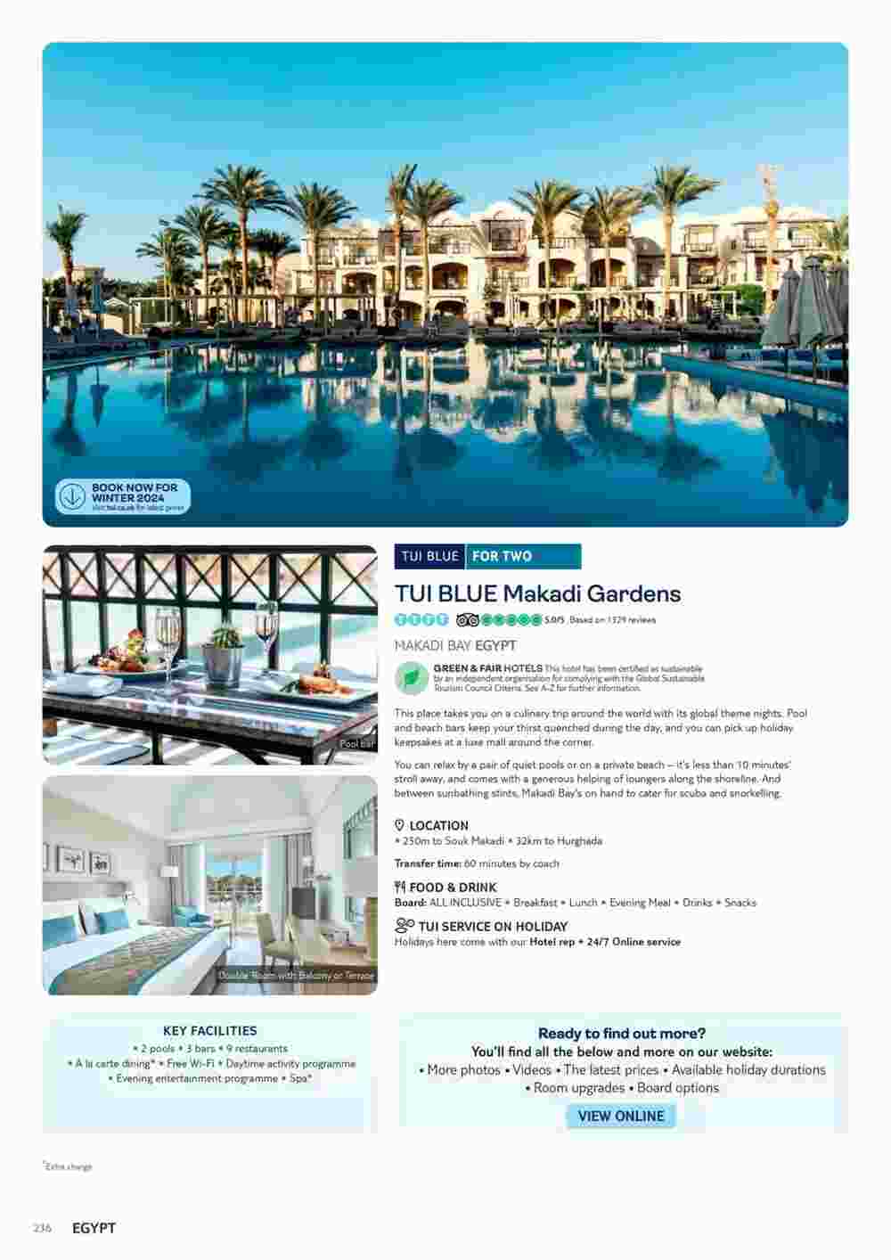 Tui offers valid from 10/11/2023 - Page 236.