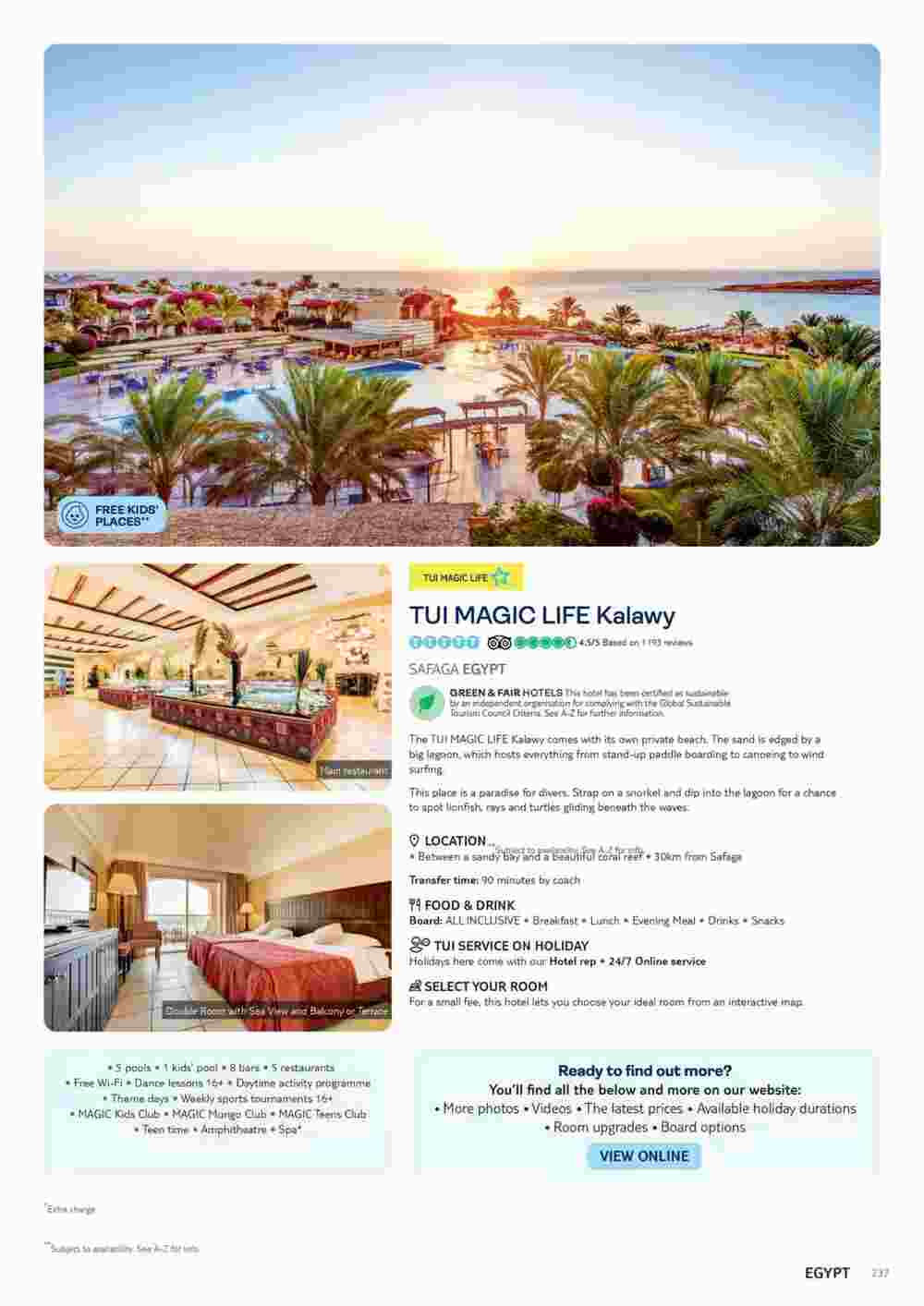 Tui offers valid from 10/11/2023 - Page 237.