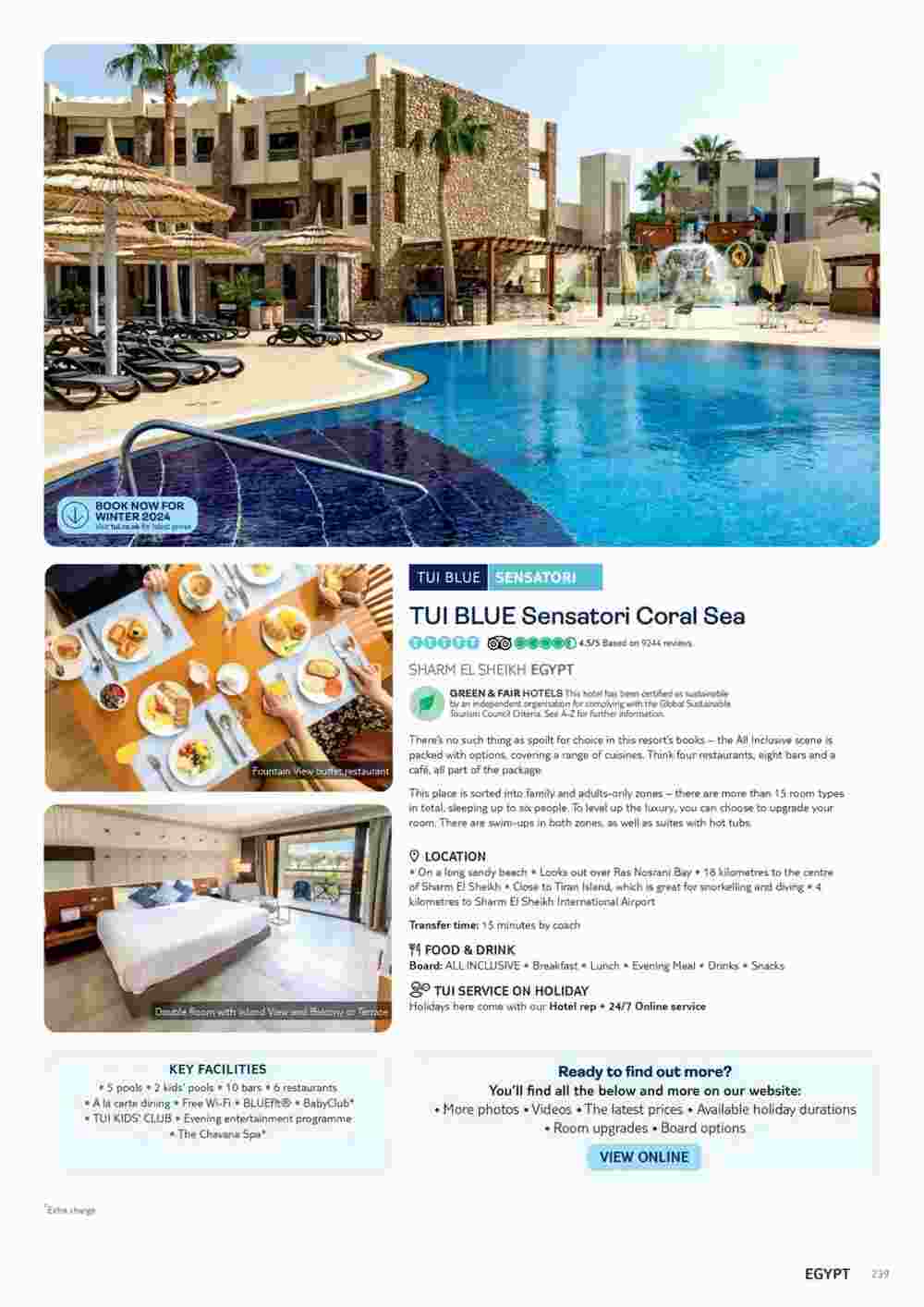 Tui offers valid from 10/11/2023 - Page 239.