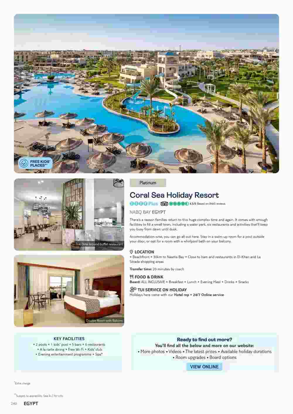 Tui offers valid from 10/11/2023 - Page 240.