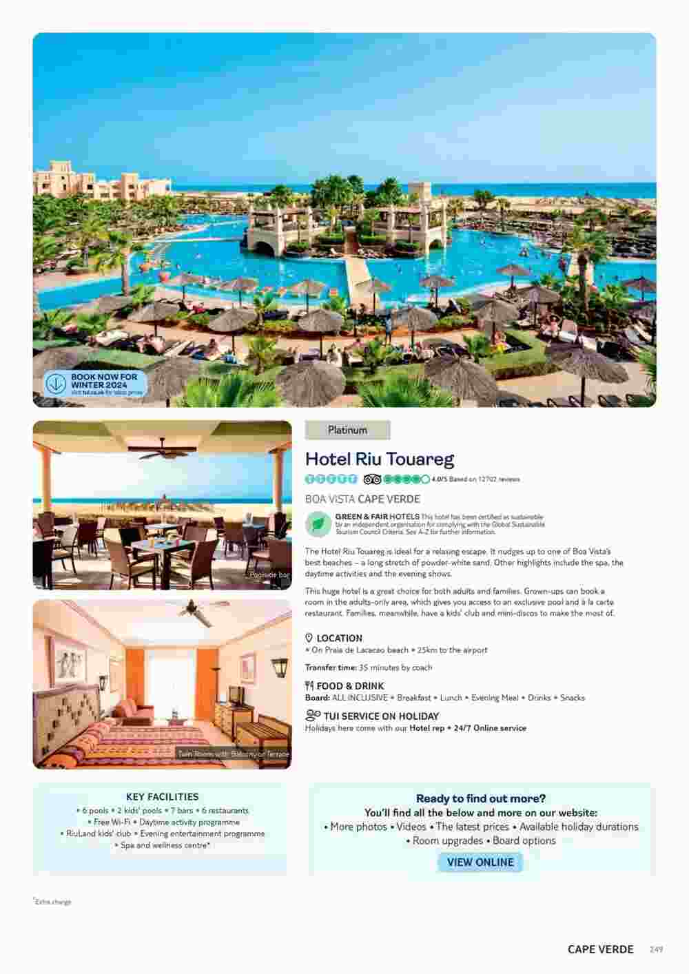 Tui offers valid from 10/11/2023 - Page 249.