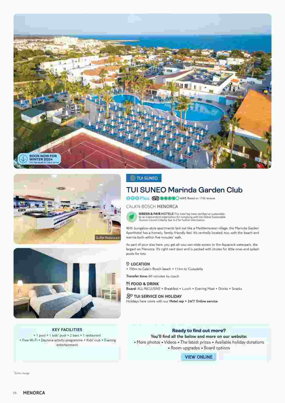 Tui offers valid from 10/11/2023 - Page 38.