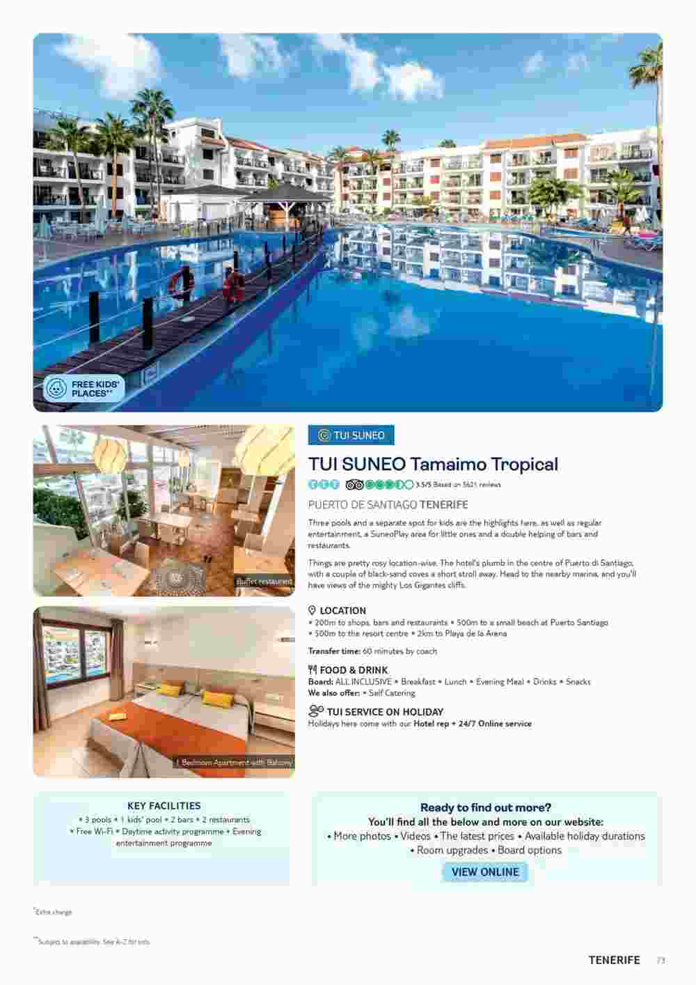 Tui offers valid from 10/11/2023 - Page 73.