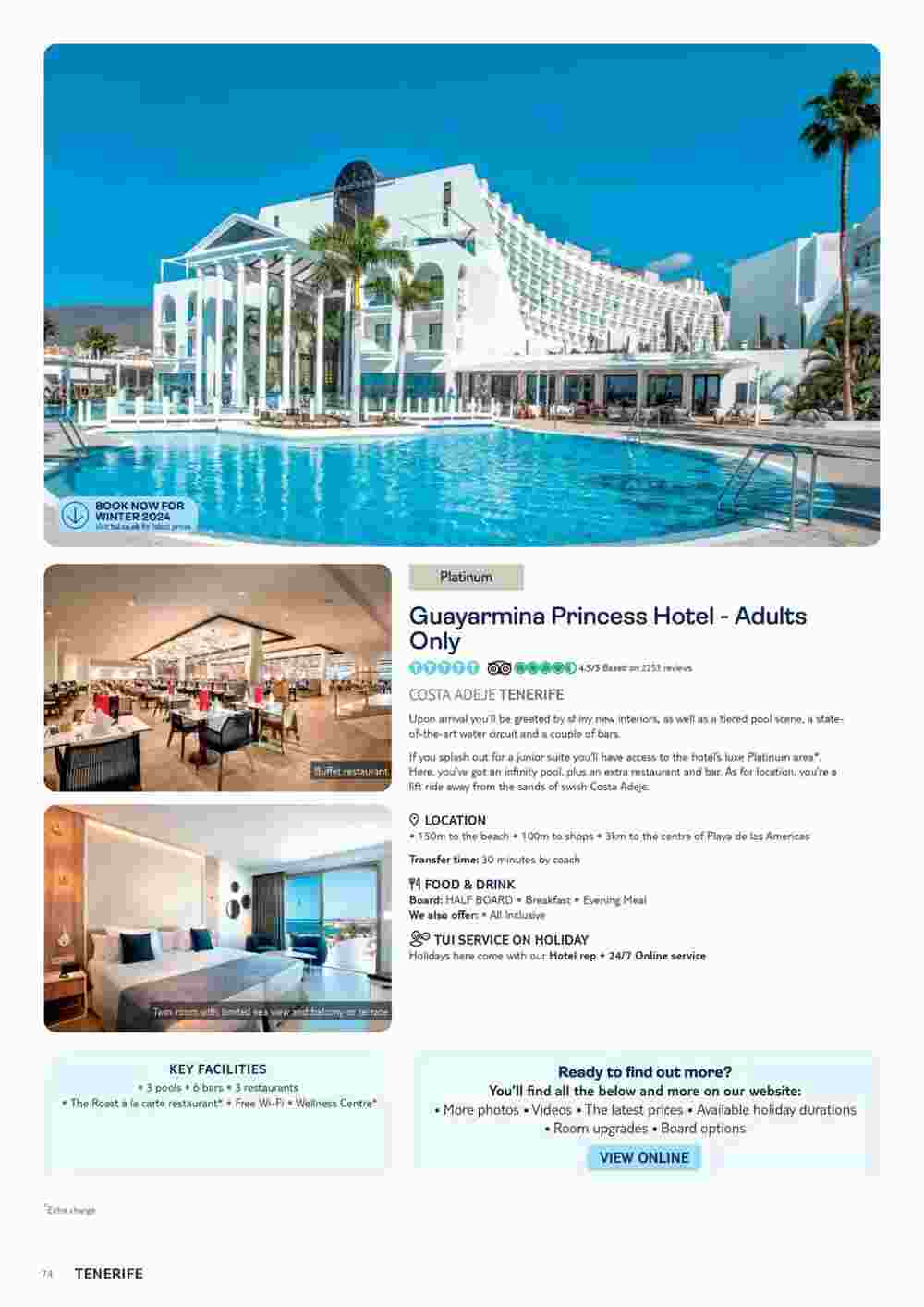 Tui offers valid from 10/11/2023 - Page 74.