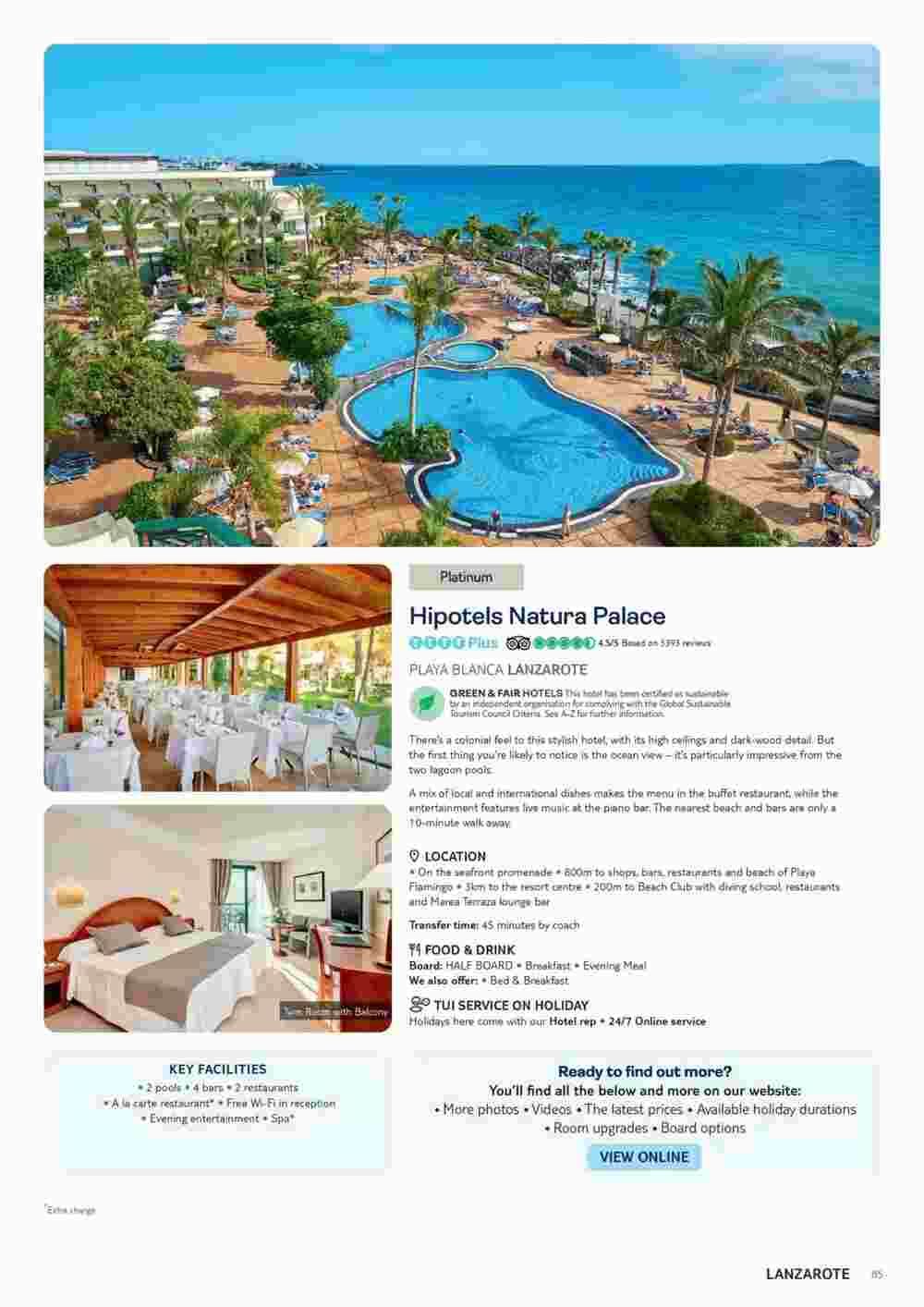 Tui offers valid from 10/11/2023 - Page 85.