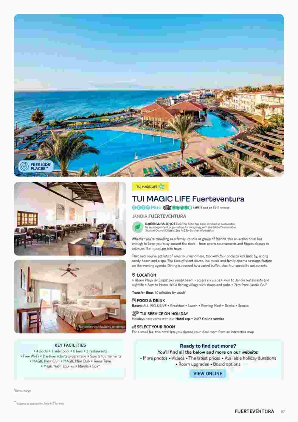 Tui offers valid from 10/11/2023 - Page 87.