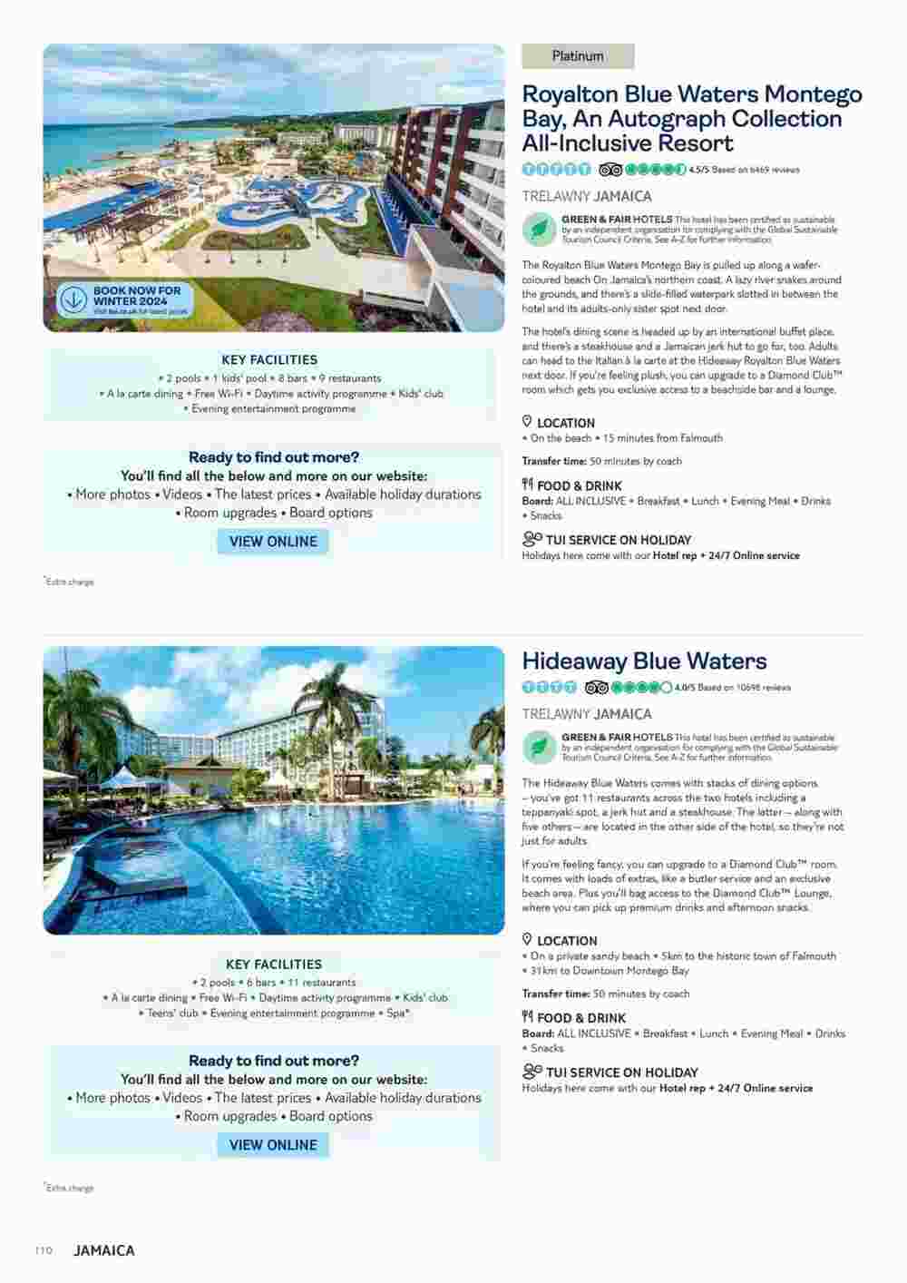 Tui offers valid from 10/11/2023 - Page 110.