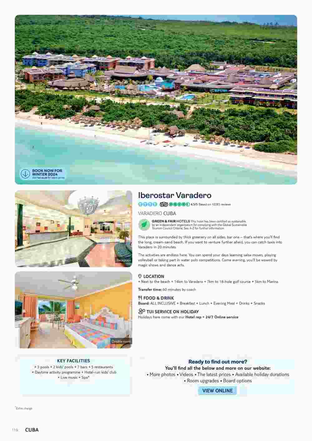 Tui offers valid from 10/11/2023 - Page 116.
