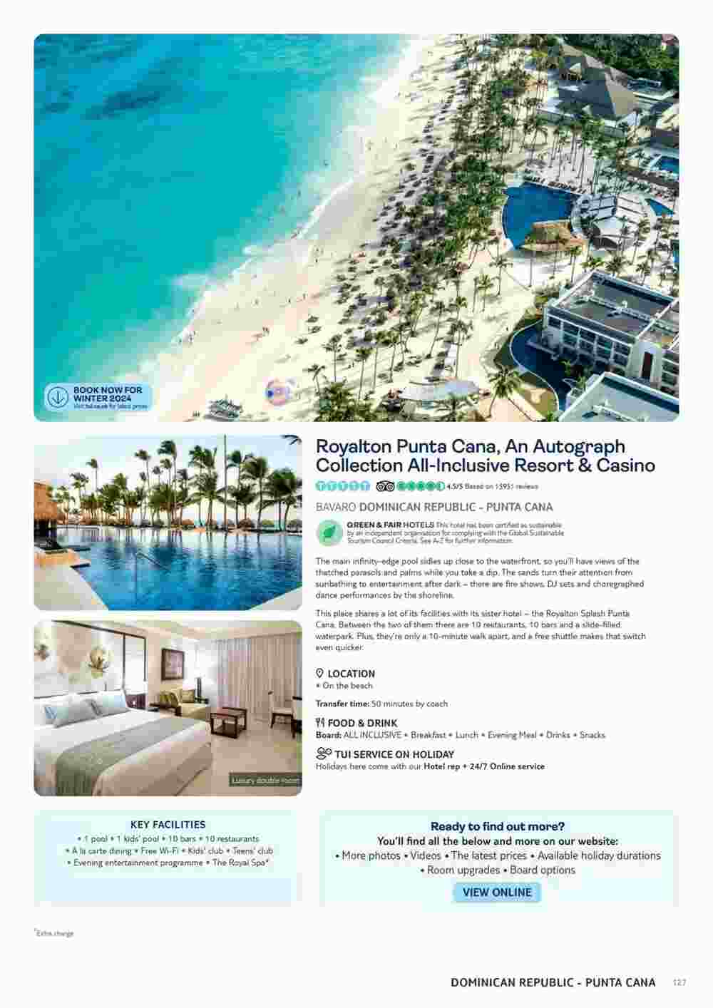 Tui offers valid from 10/11/2023 - Page 127.