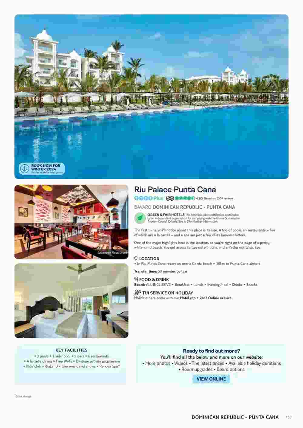 Tui offers valid from 10/11/2023 - Page 137.