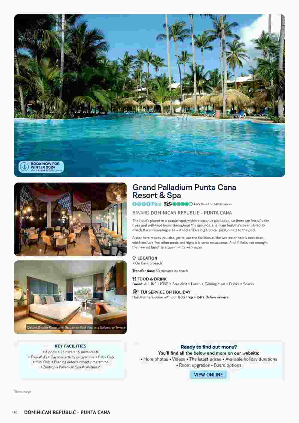 Tui offers valid from 10/11/2023 - Page 140.