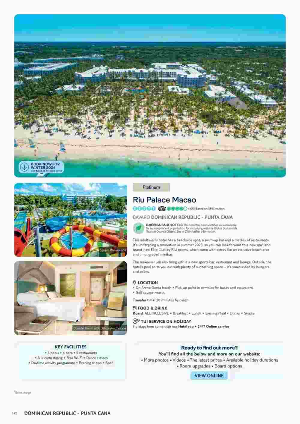 Tui offers valid from 10/11/2023 - Page 142.