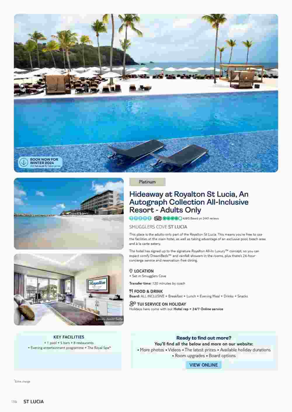 Tui offers valid from 10/11/2023 - Page 156.