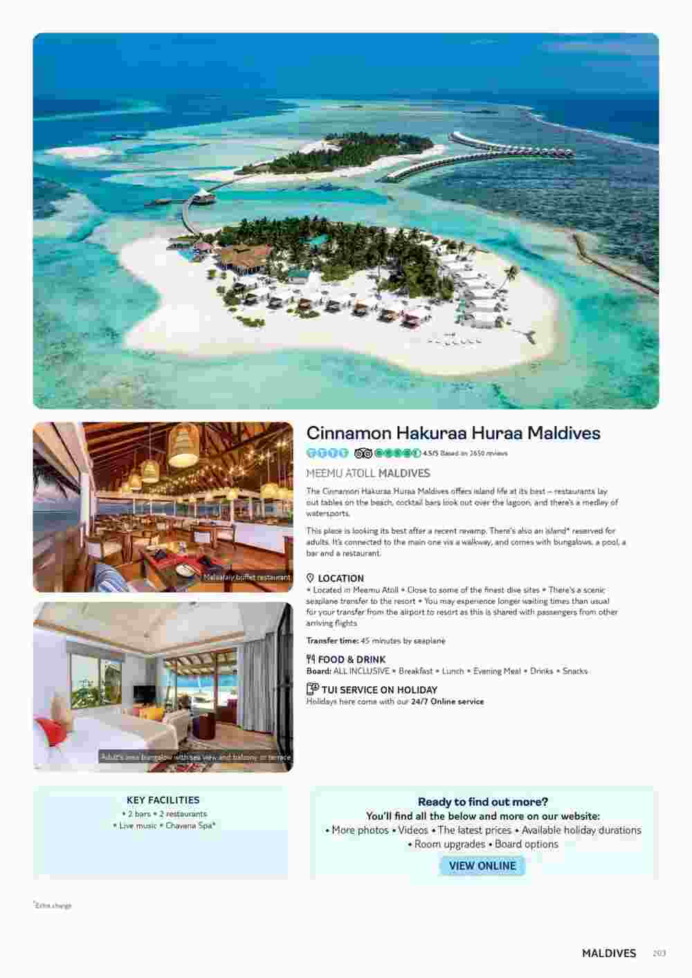Tui offers valid from 10/11/2023 - Page 203.