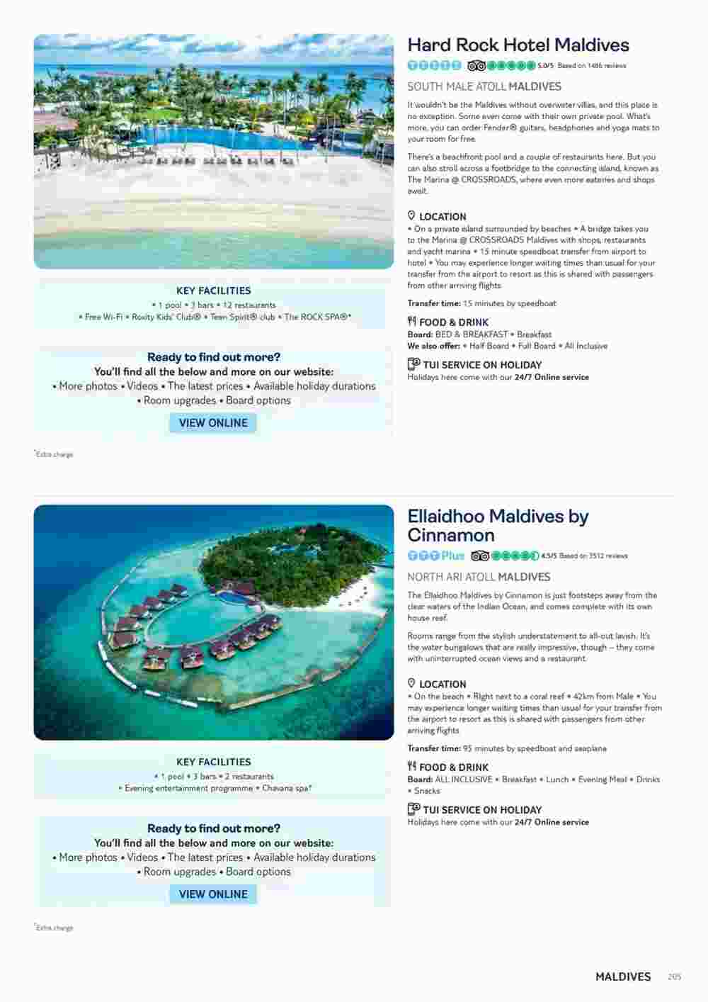 Tui offers valid from 10/11/2023 - Page 205.