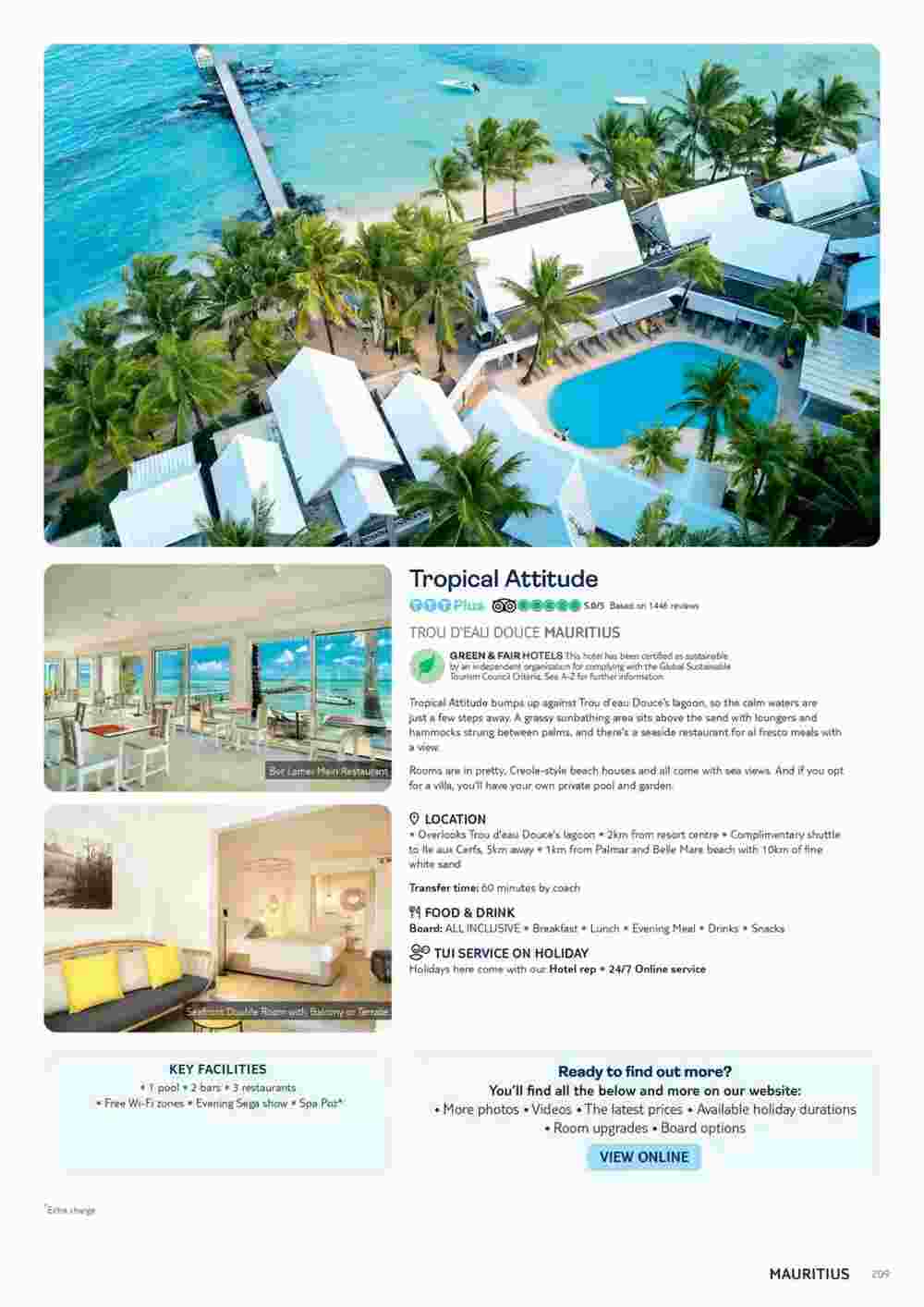 Tui offers valid from 10/11/2023 - Page 209.