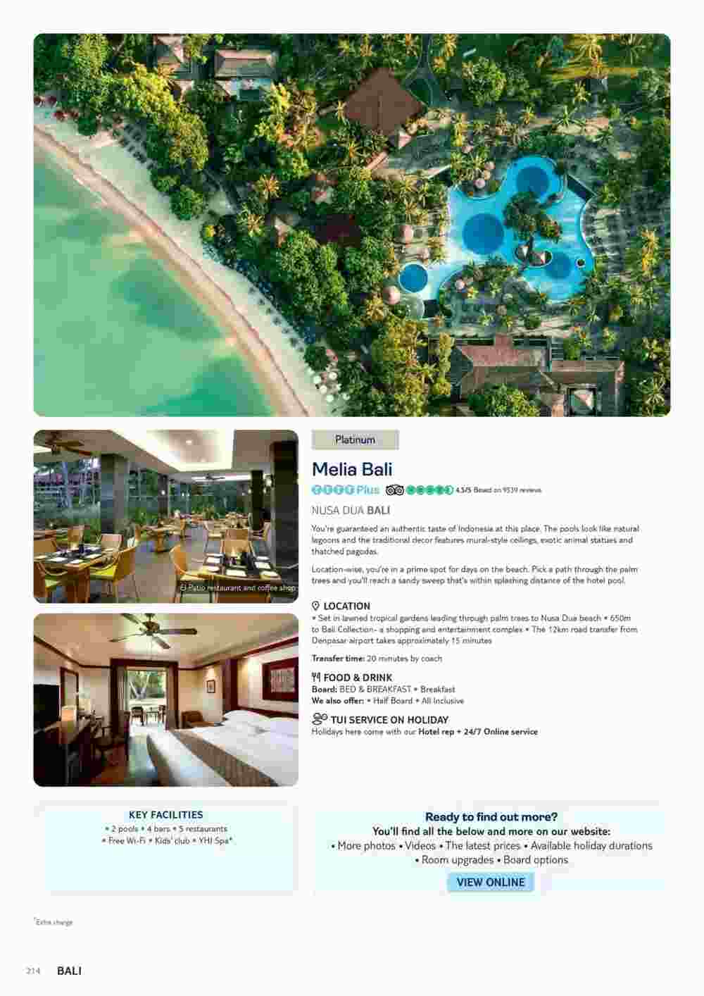 Tui offers valid from 10/11/2023 - Page 214.