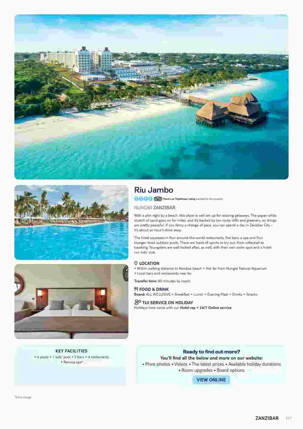 Tui offers valid from 10/11/2023 - Page 217.