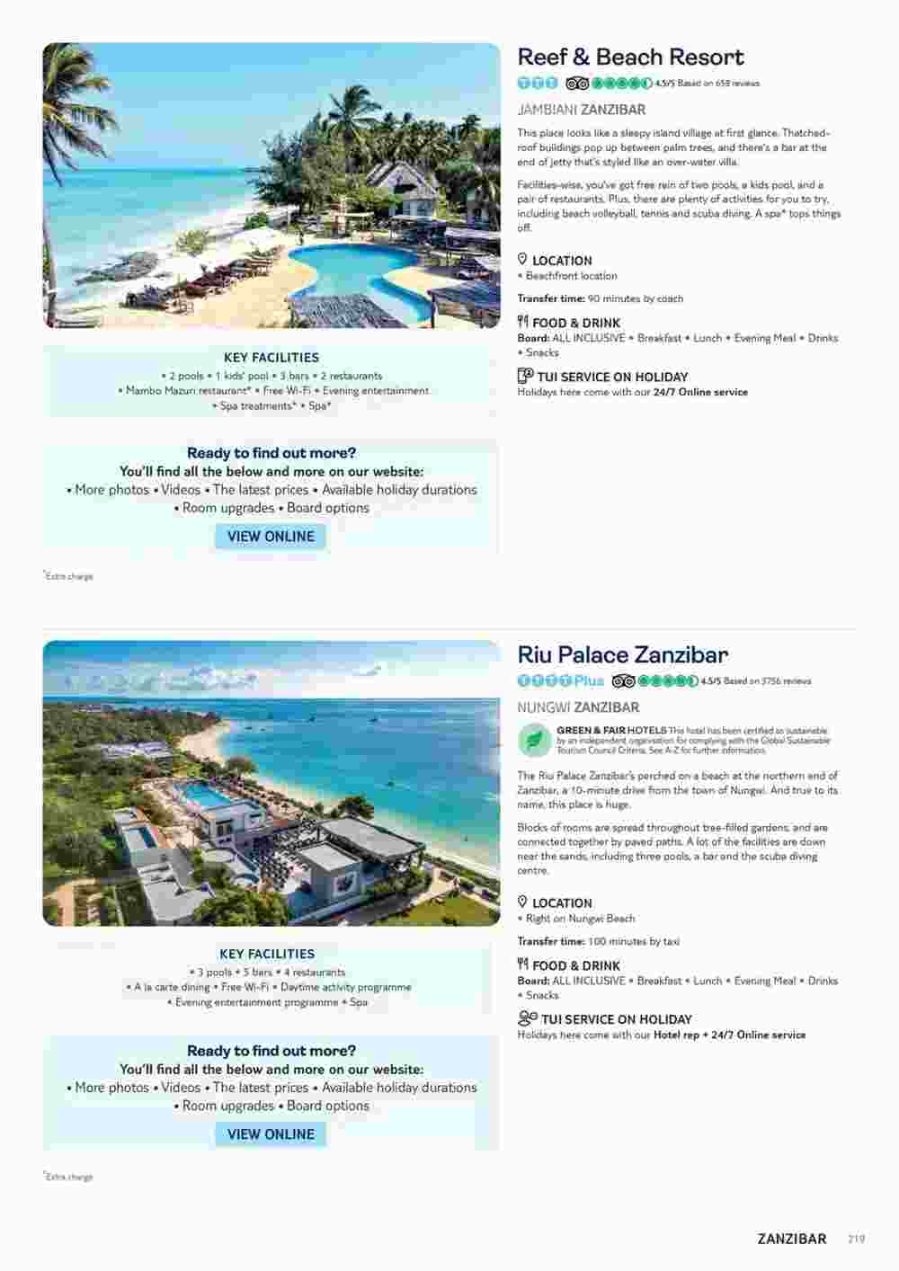 Tui offers valid from 10/11/2023 - Page 219.