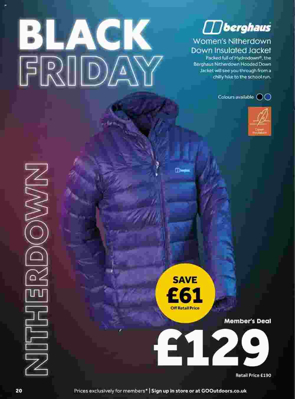 GO Outdoors offers valid from 13/11/2023 - Page 20.