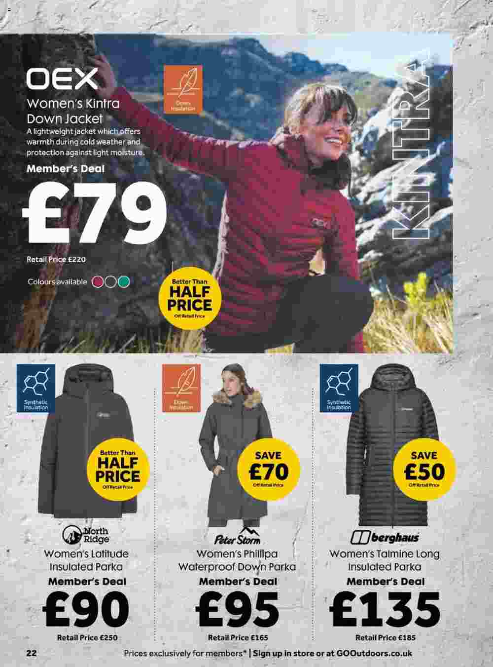 GO Outdoors offers valid from 13/11/2023 - Page 22.