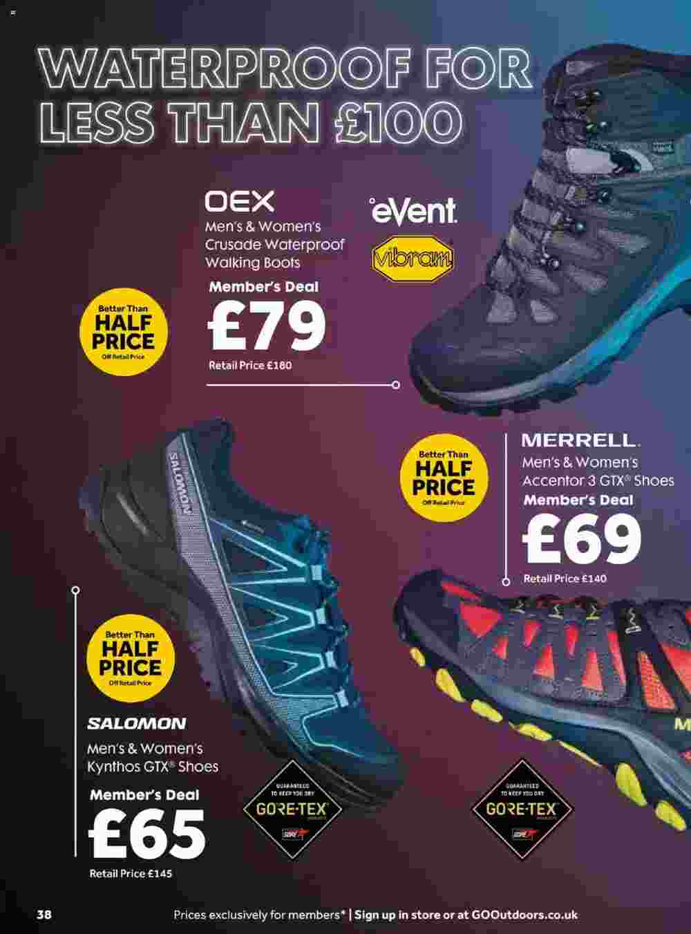 GO Outdoors offers valid from 13/11/2023 - Page 38.