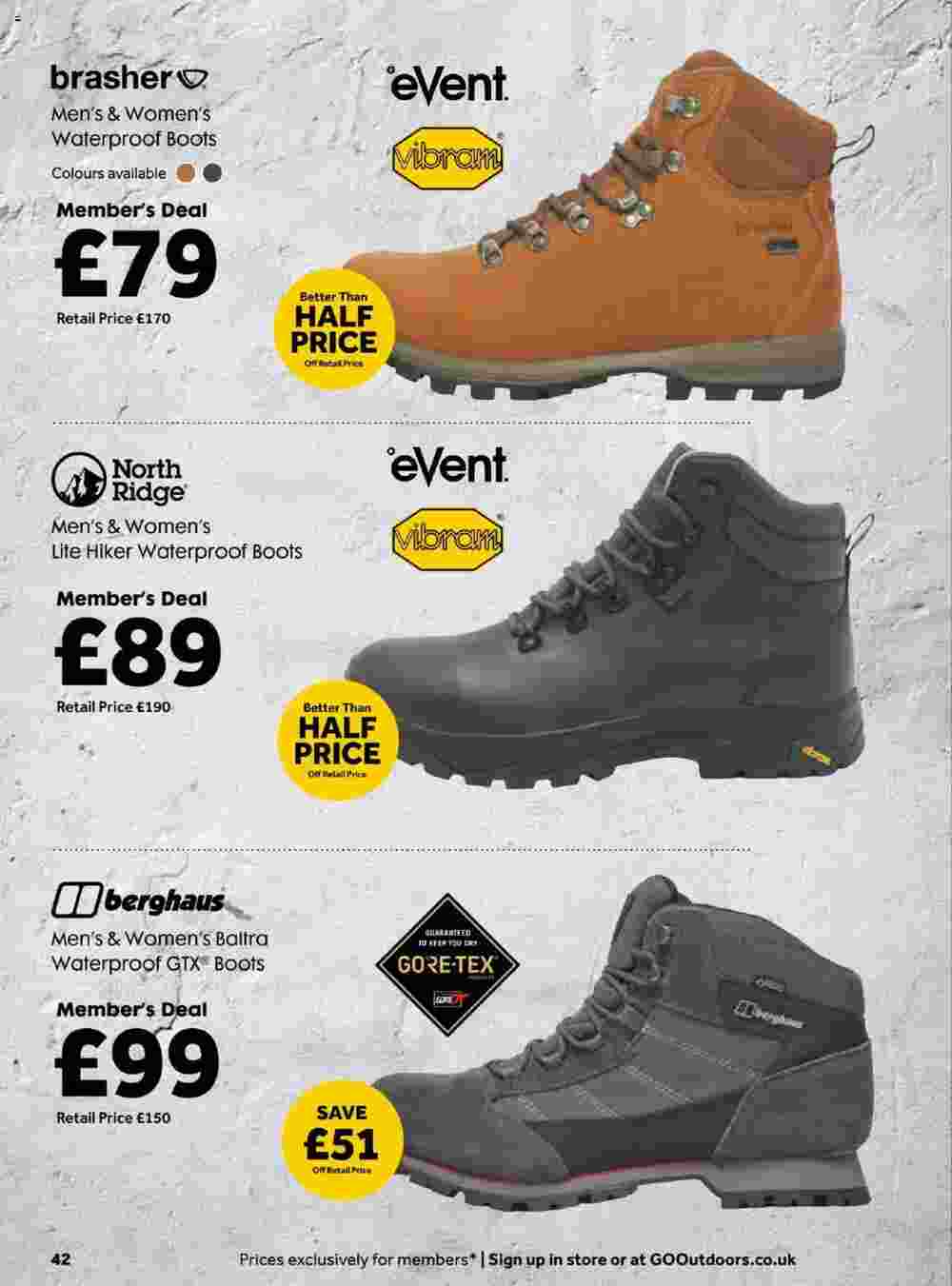 GO Outdoors offers valid from 13/11/2023 - Page 42.