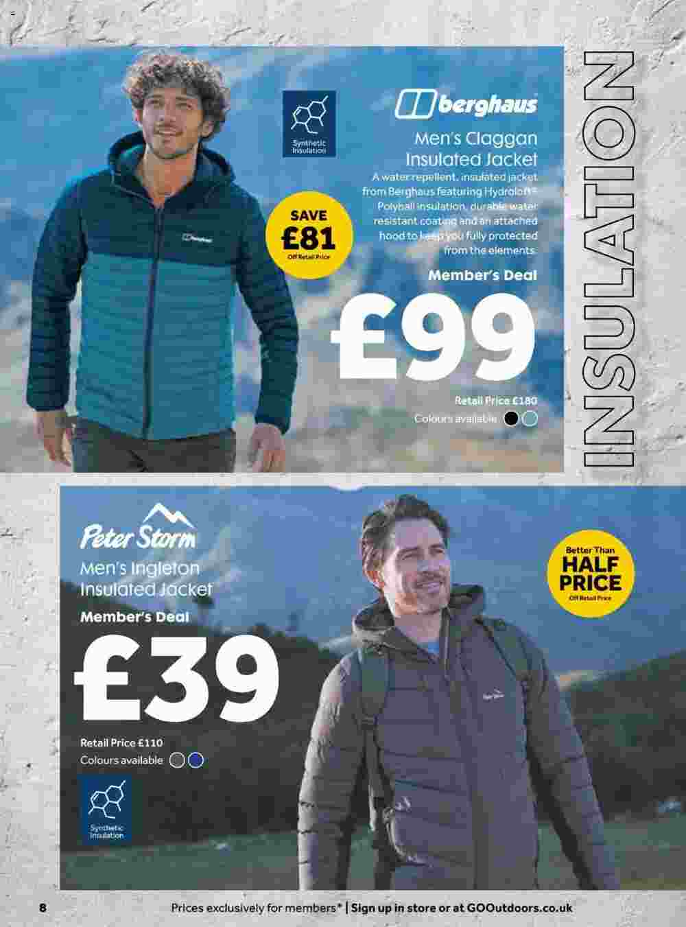 GO Outdoors offers valid from 13/11/2023 - Page 8.