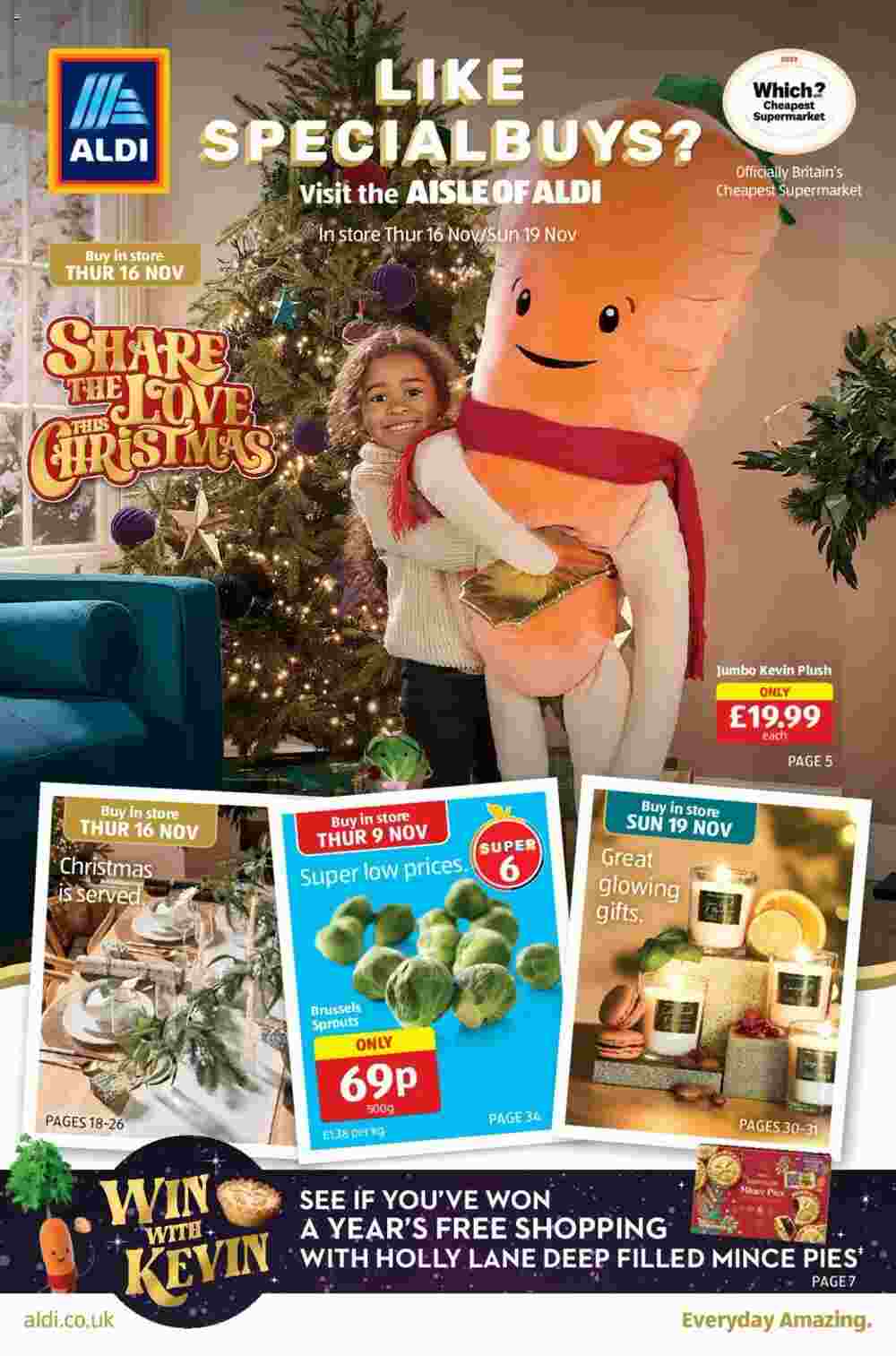 Aldi offers valid from 16/11/2023 - Page 1.