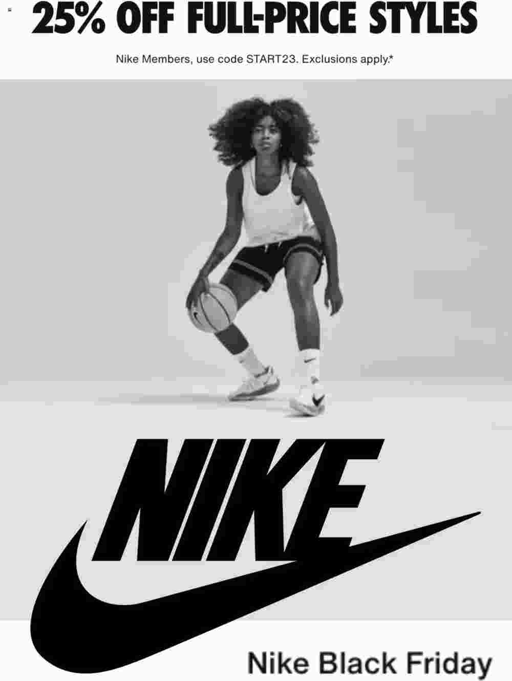 Nike offers valid from 17/11/2023 - Page 1.