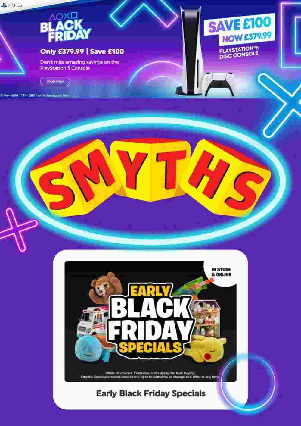 Smyths Toys offers valid from 17/11/2023 - Page 1.