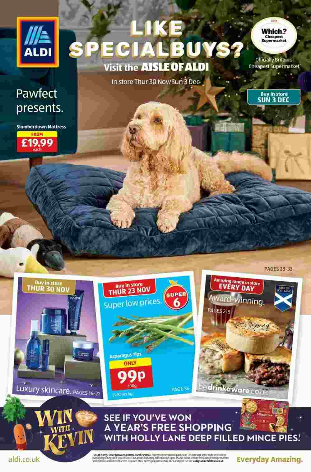 Aldi offers valid from 22/11/2023 - Page 1.