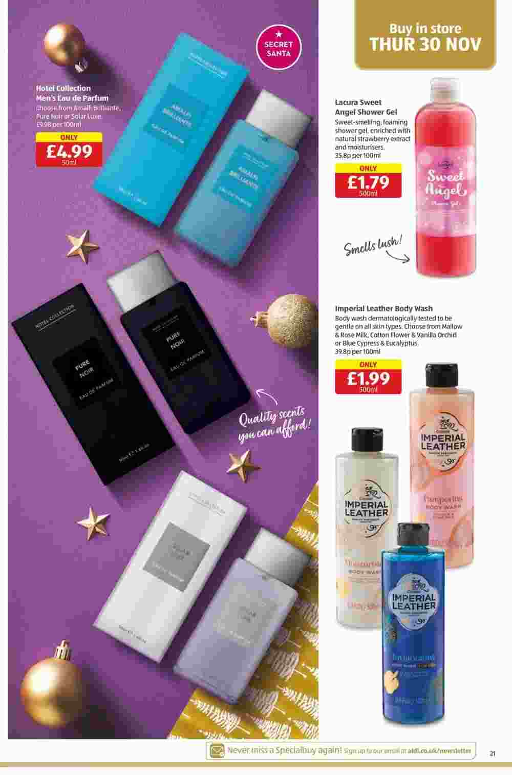 Aldi offers valid from 22/11/2023 - Page 21.