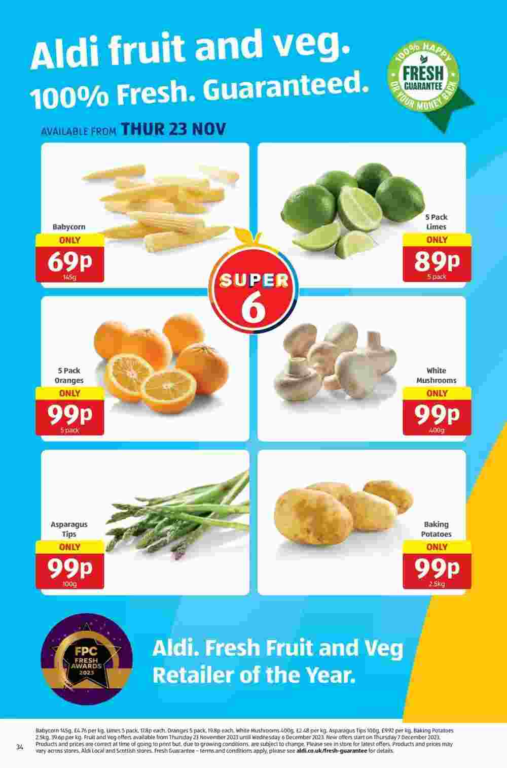 Aldi offers valid from 22/11/2023 - Page 34.