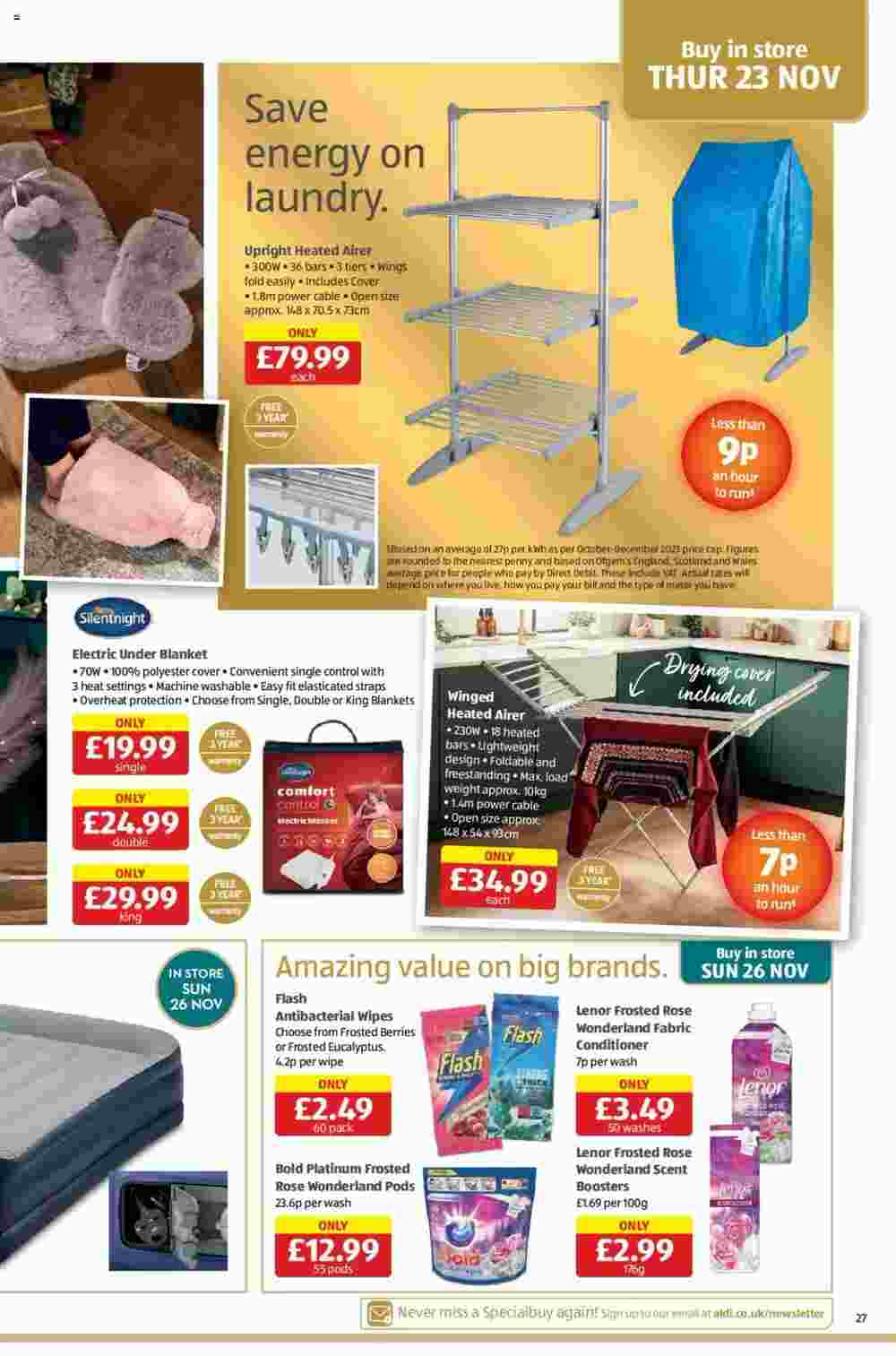Aldi offers valid from 23/11/2023 - Page 27.