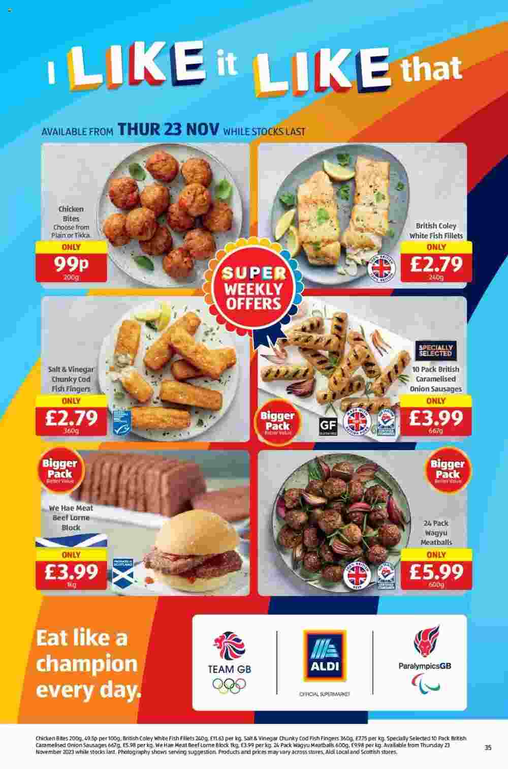 Aldi offers valid from 23/11/2023 - Page 35.