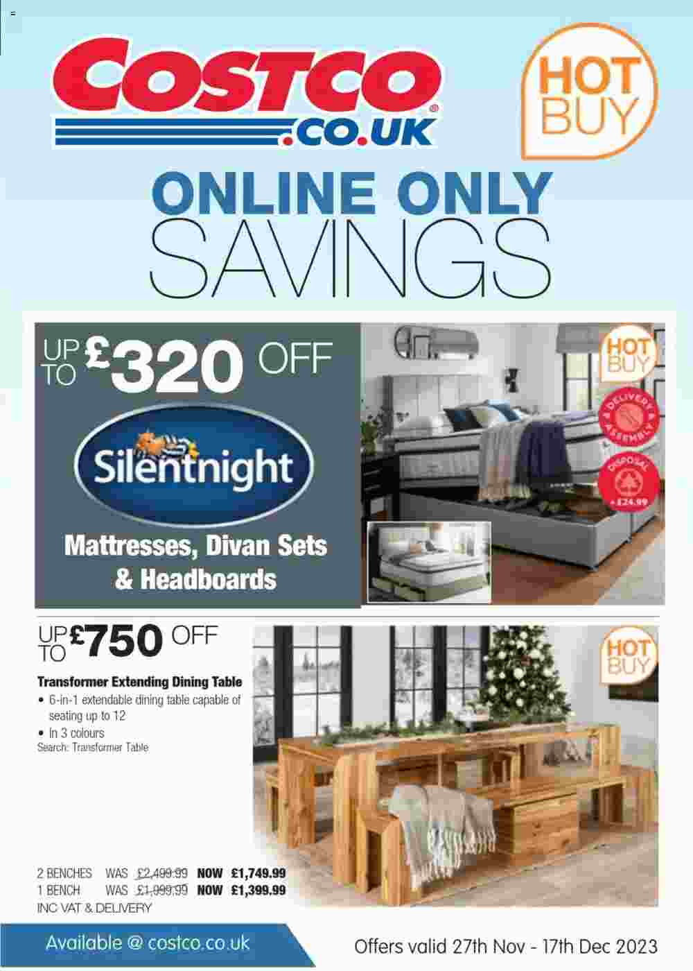 Costco offers valid from 27/11/2023 - Page 1.