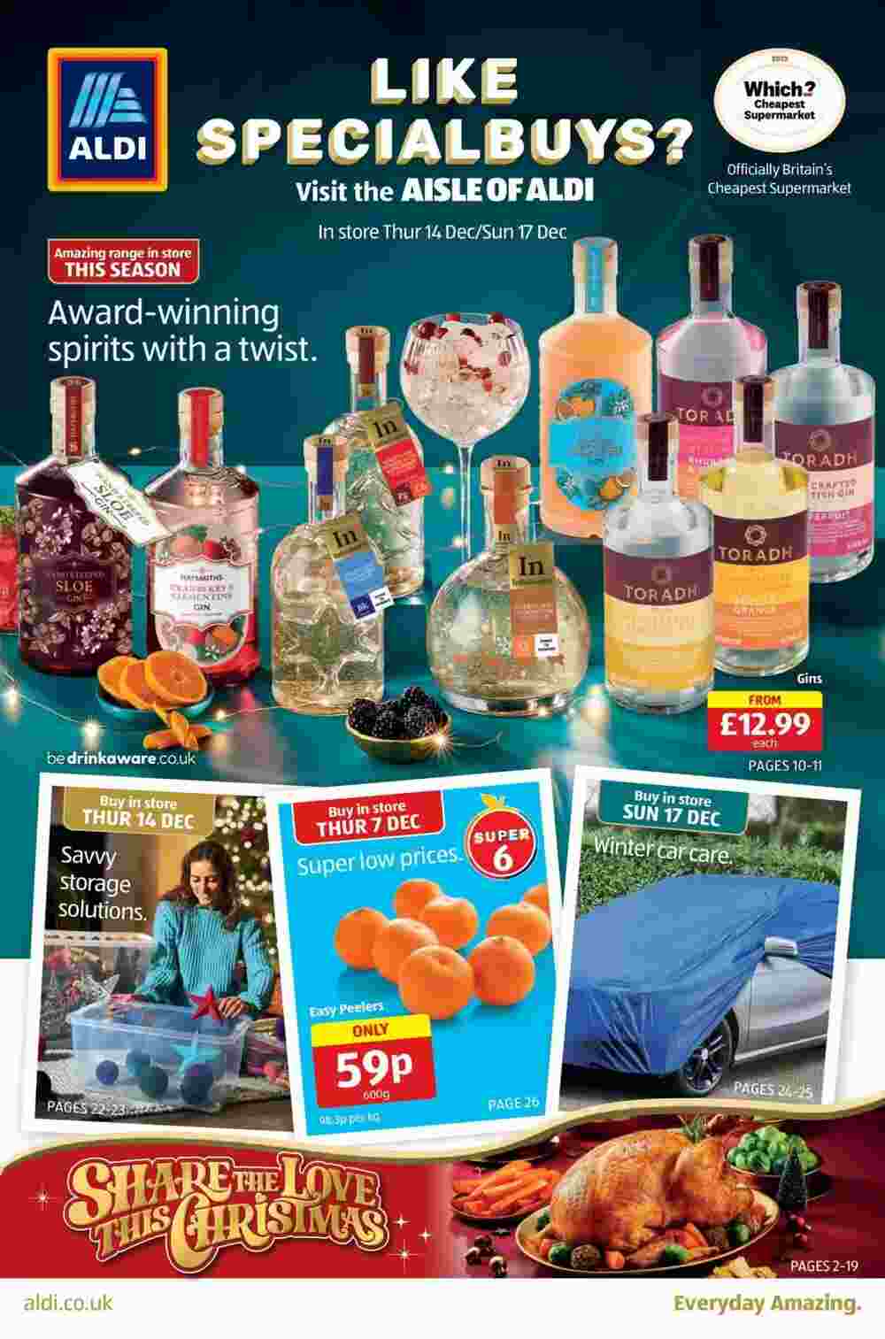 Aldi offers valid from 14/12/2023 - Page 1.
