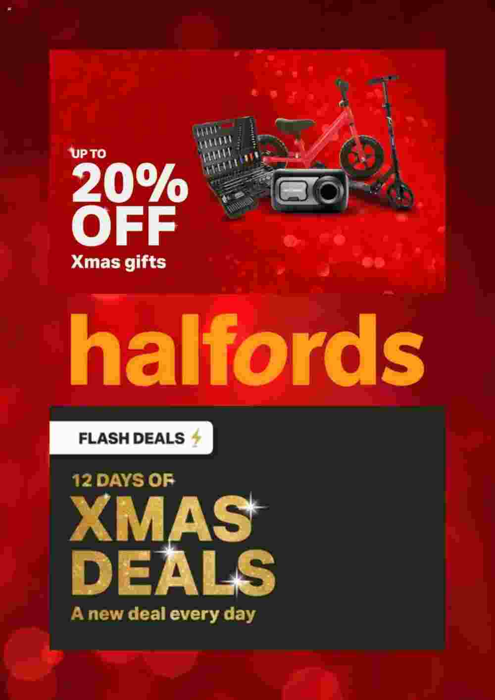 Halfords offers valid from 20/12/2023 - Page 1.