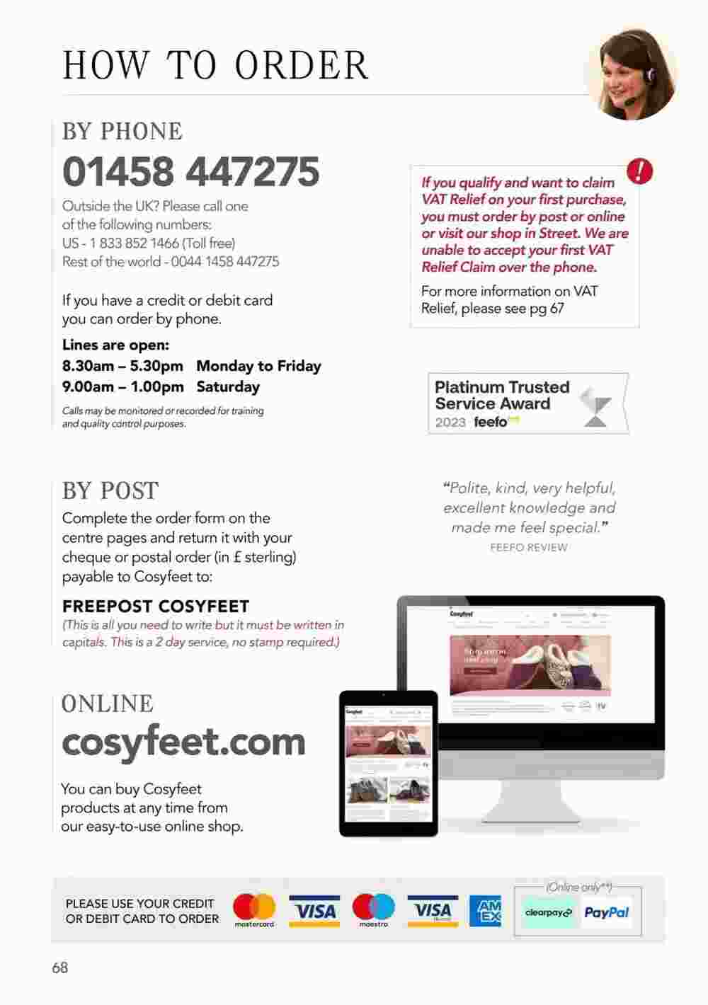 Cosyfeet offers valid from 22/12/2023 - Page 68.