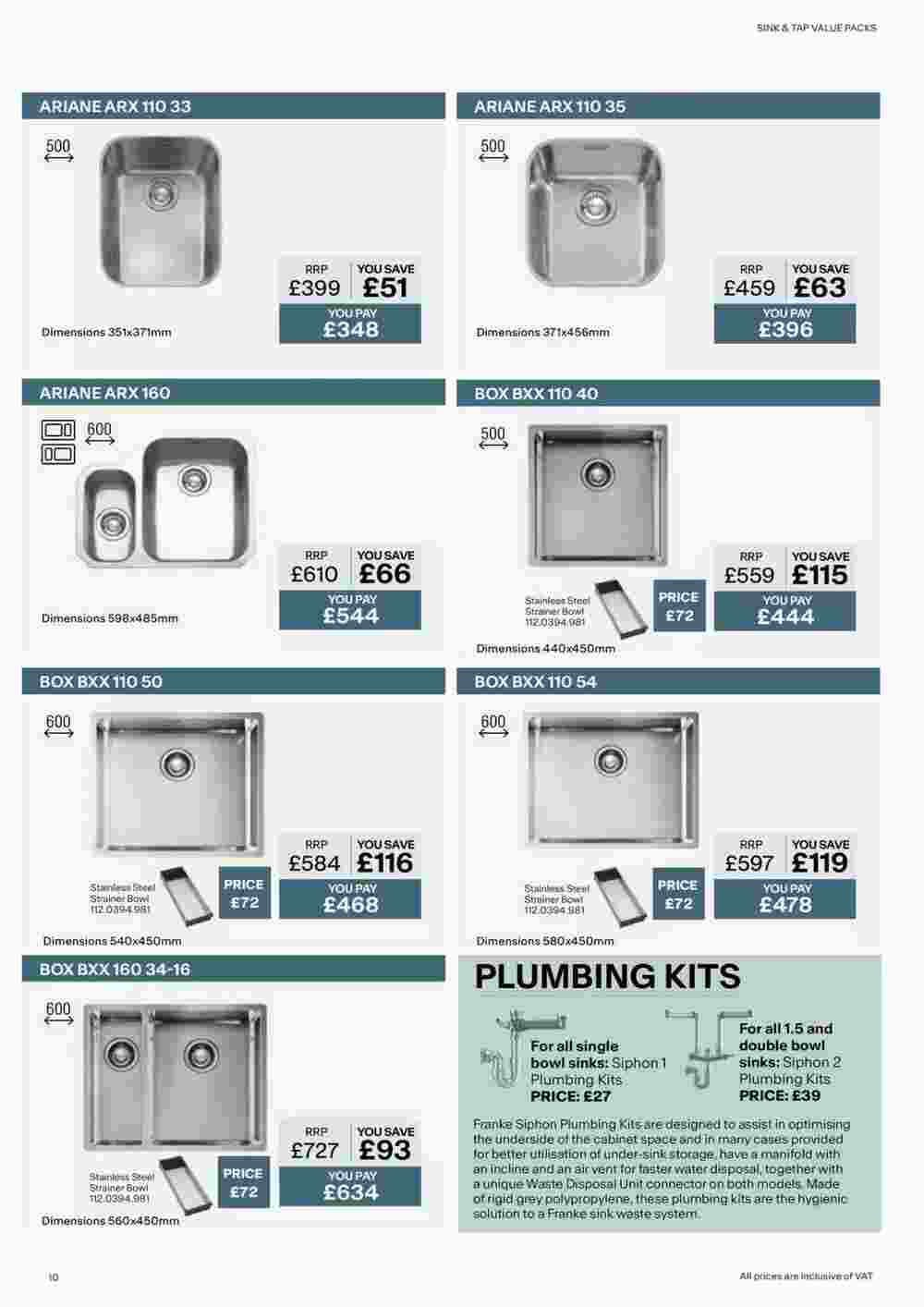 Franke offers valid from 03/01/2024 - Page 10.