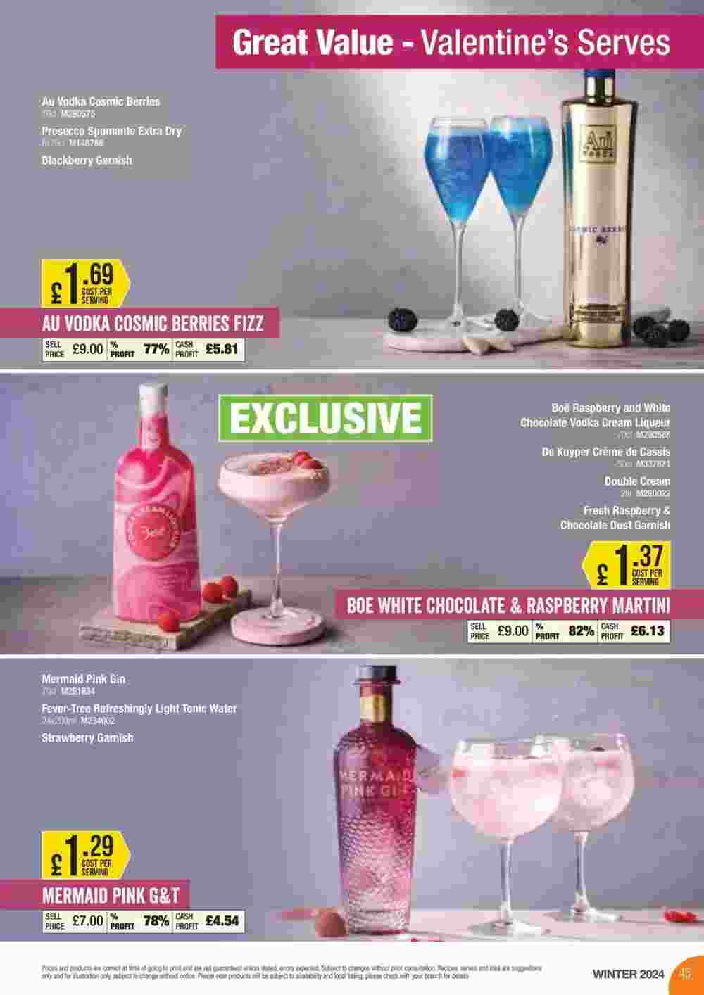 Booker Wholesale offers valid from 03/01/2024 - Page 45.