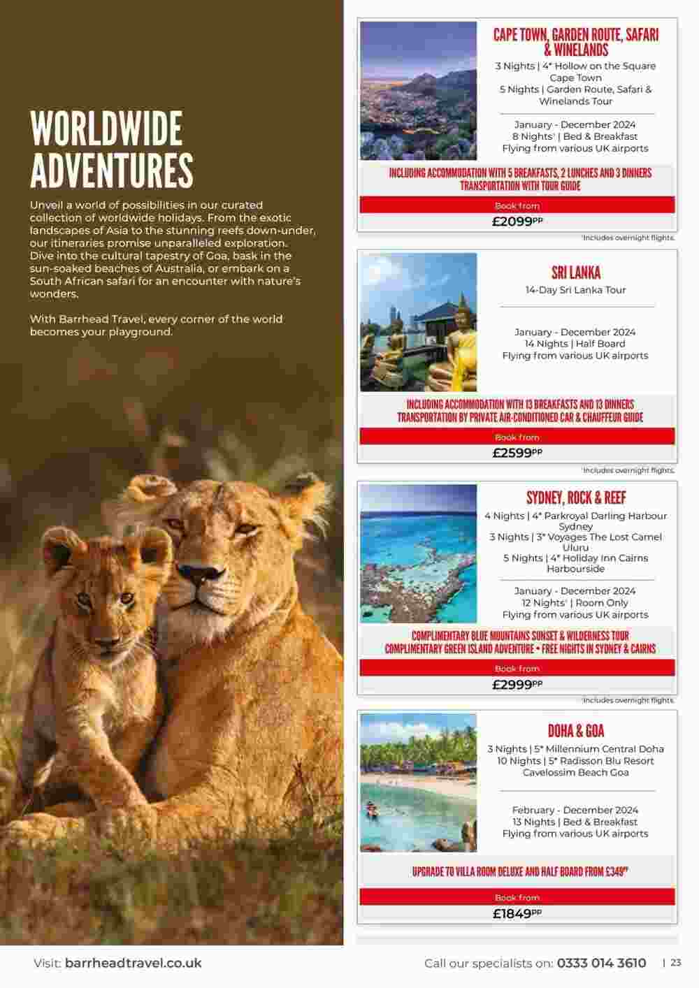 Barrhead Travel offers valid from 11/01/2024 - Page 23.