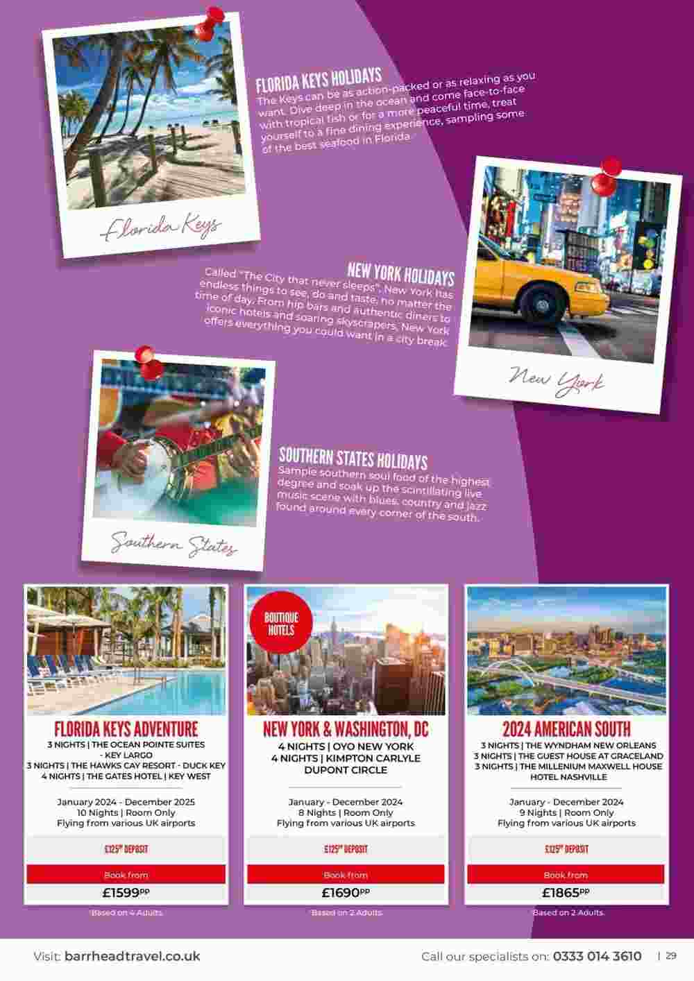 Barrhead Travel offers valid from 11/01/2024 - Page 29.